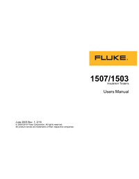 Thumbnail of document Manual - 1503 Insulation Resistance Meter